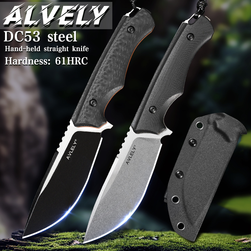 Edc Fixed Blade Deep Carry - DC53 강철 고정날 직선형 칼, K형