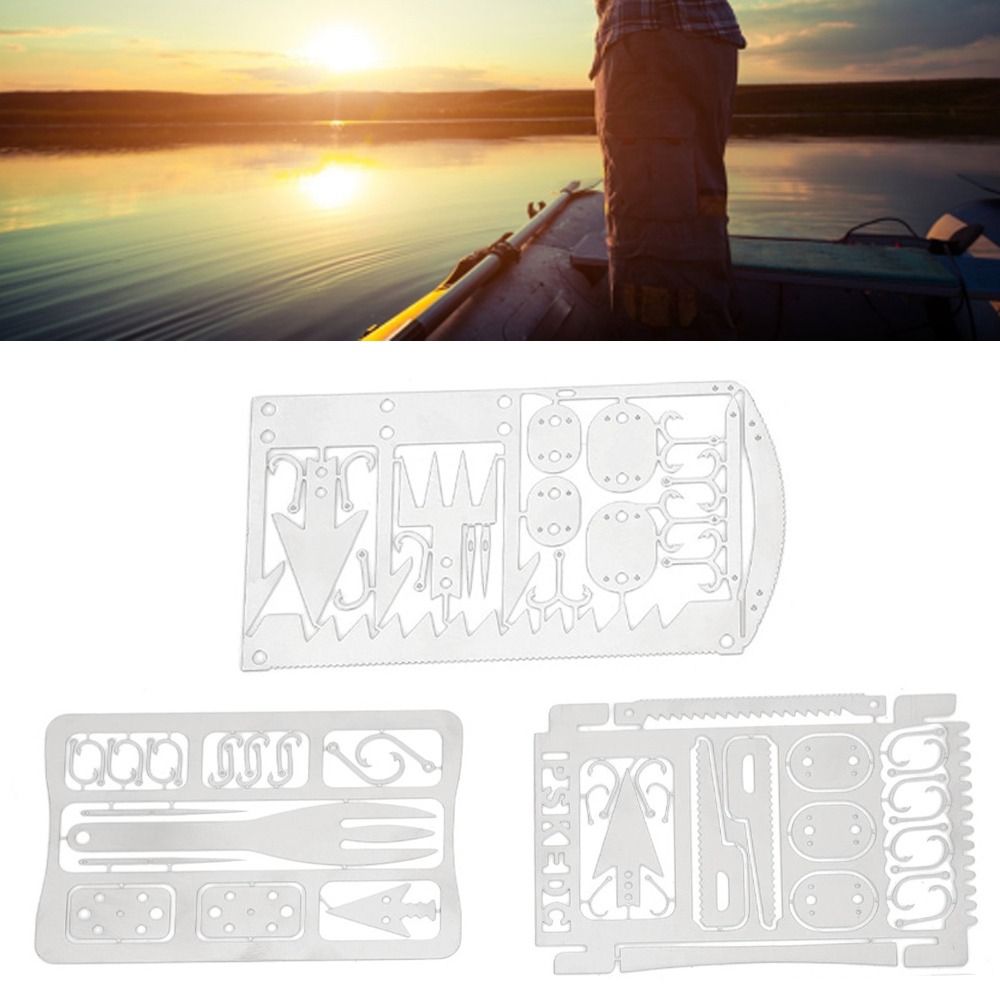 6PCS 스테인레스 스틸 낚시 카드 다기능 다양한 스타 - Multitool Credit Card 리뷰 및 가격