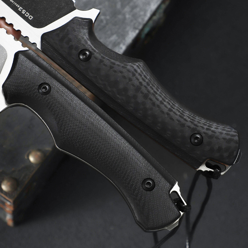 DC53 강철 고정날 직선형 칼, K형 칼집이 있는 G - Edc Fixed Blade Deep Carry 리뷰 및 가격