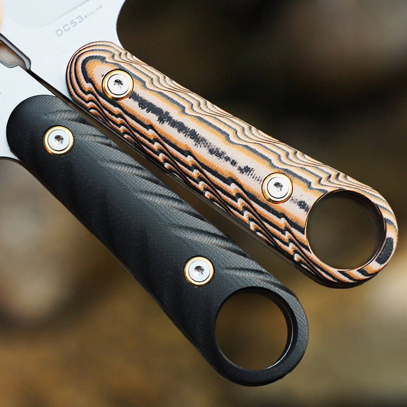 고경도 DC53 강철 직선 날칼; 야외 하이킹 및 캠핑 - Edc Fixed Blade Deep Carry 리뷰 및 가격