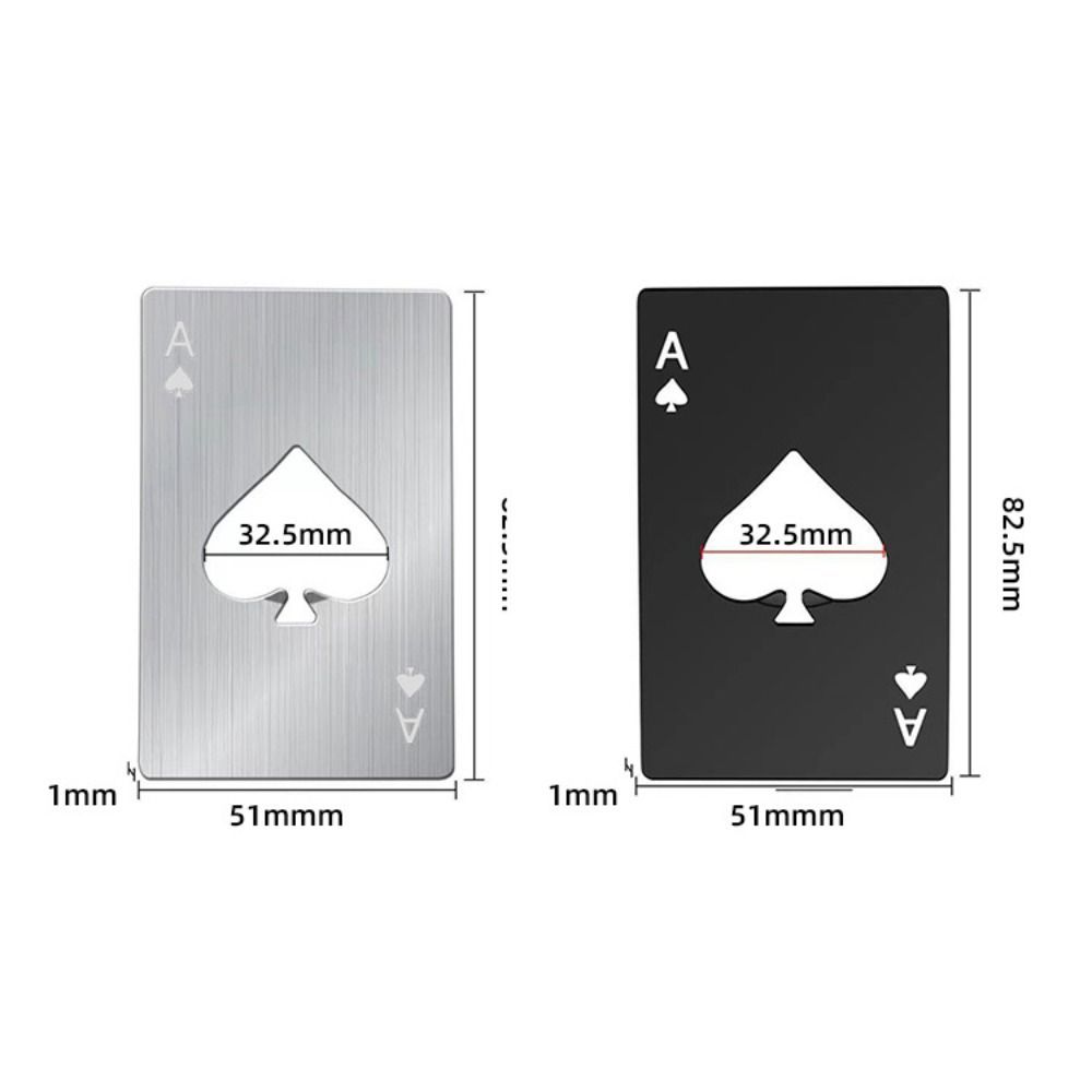 스테인리스 스틸 병따개 실버/블랙 스페이드형 와인 금속 - Multitool Credit Card 리뷰 및 가격